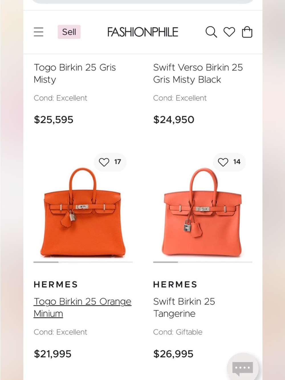 Hermes Orange Leather Satchel - Picture 5 of 15